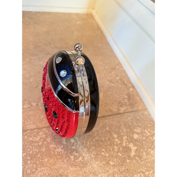 Kate Spade Rhinestone Ladybug Crossbody Bag Red & Black Rare Novelty Purse With - Picture 3 of 5